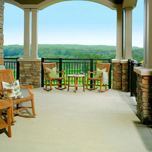 Lansdowne balcony with rocking chairs