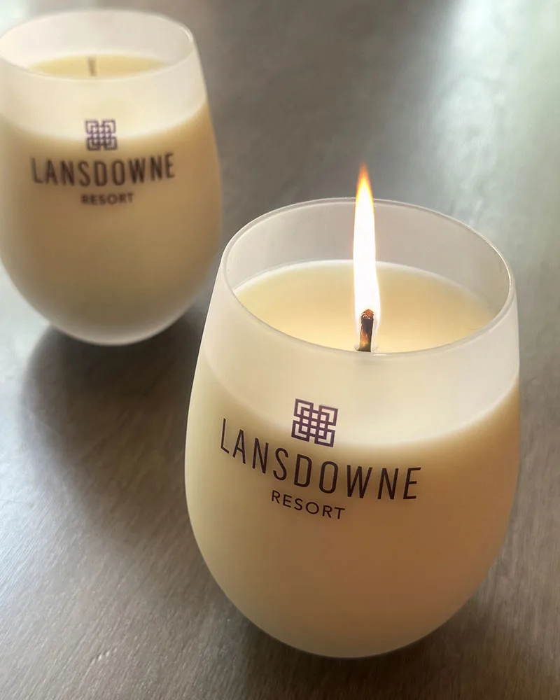 Lansdowne Resort Wine Glass Candle